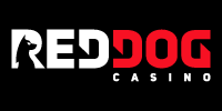 Casino-Logo mit rotem Hund