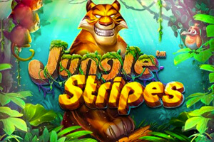 logo slotów online w paski dżungli