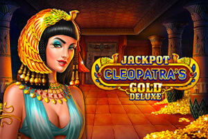 jackpot cleopatra' złote logo automatu online deluxe