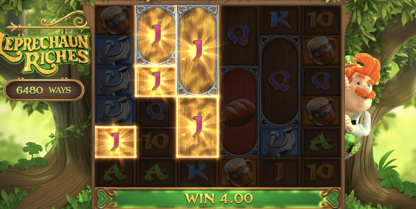 Leprechaun Riches символы и линии