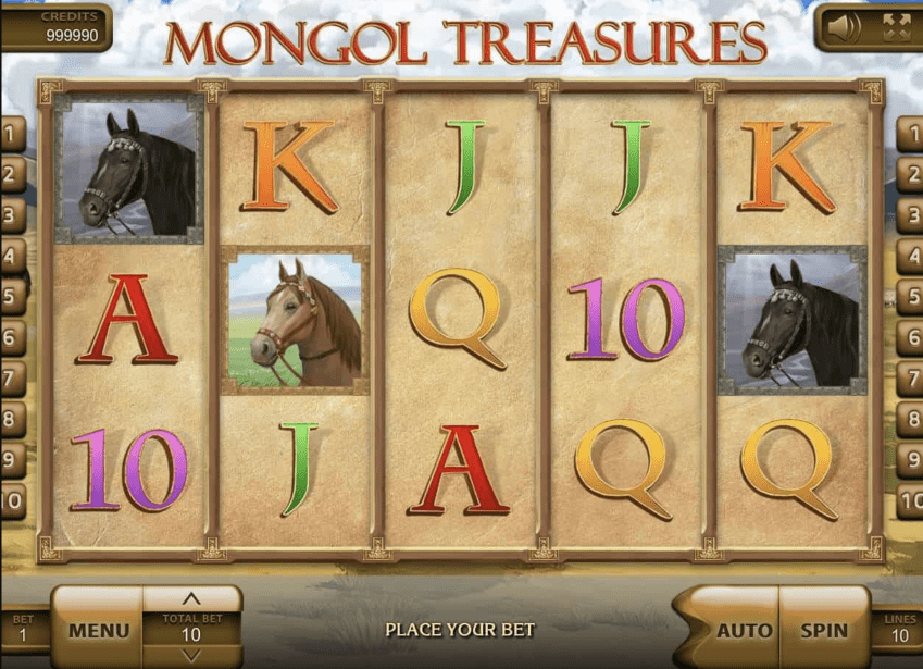 Mongol Treasure игровой автомат от Endorphina Символы и ставки